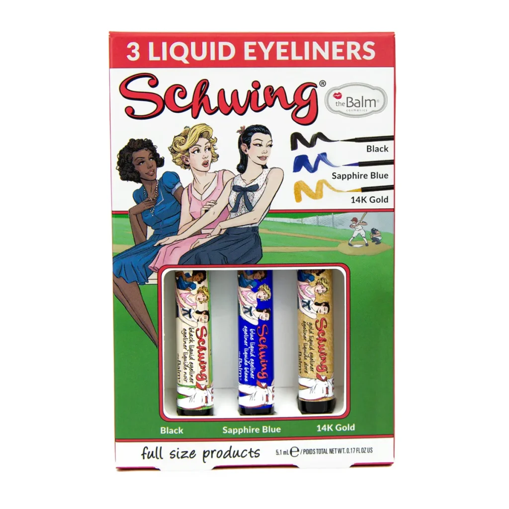 The Balm Schwing Trio Liquid Eyeliner Trio – Sapphire Blue