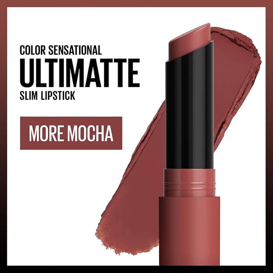 Maybelline Color Sensational Ultimatte Slim Lipstick Makeup – More Mocha – 1.7g