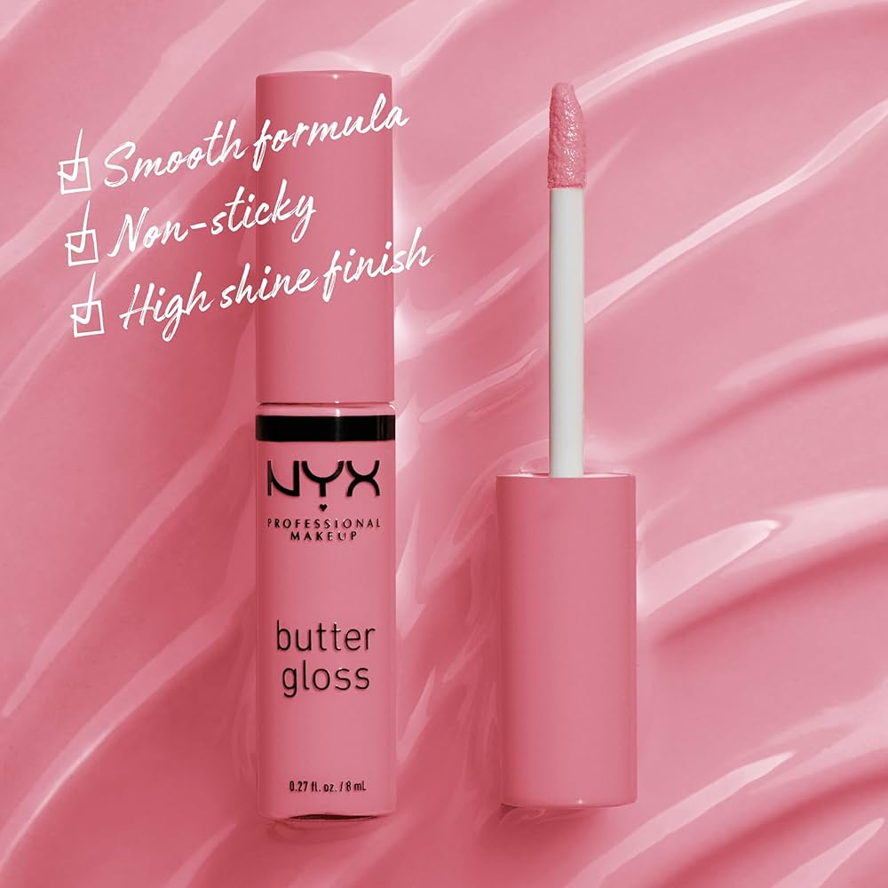 NYX Butter Gloss Creamy Lip Gloss – Angel Food Cake – 8ml