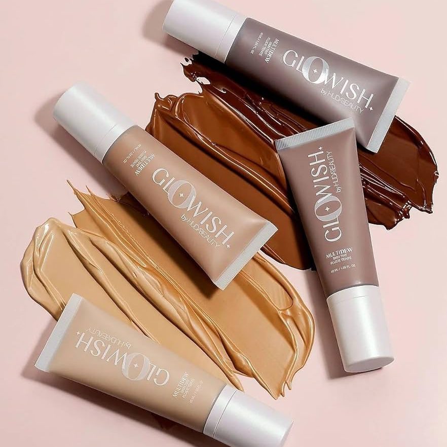 HudaBeauty GloWish Multidew Vegan Skin Tint Foundation – 0.03FL, 02 FAIR LIGHT