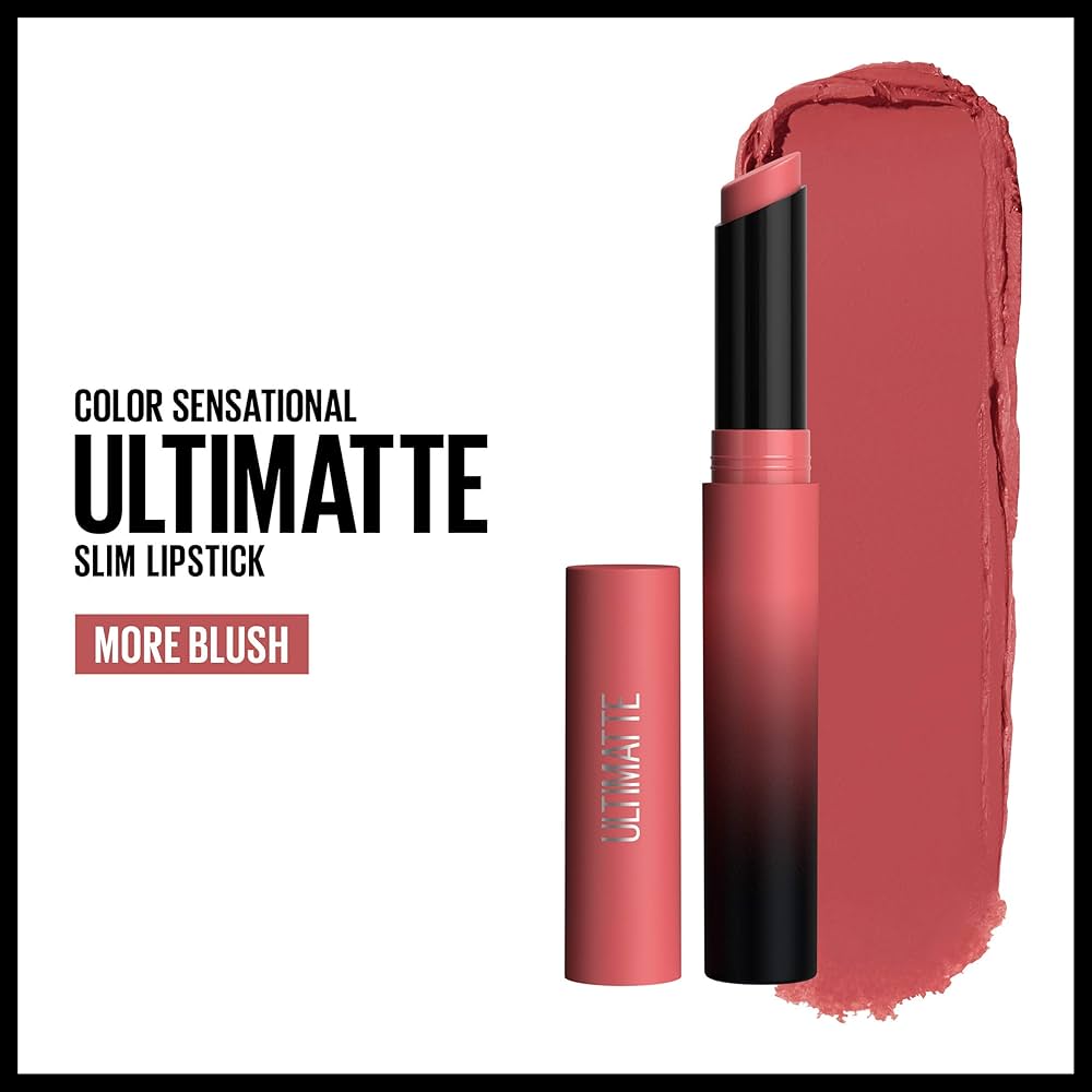 Maybelline Color Sensational Ultimatte Slim Lipstick Makeup – More Blush – 1.7g