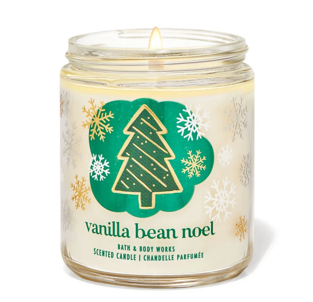 Bath & Body Works Single Wick Candle – Vanilla Bean Noel – 198g