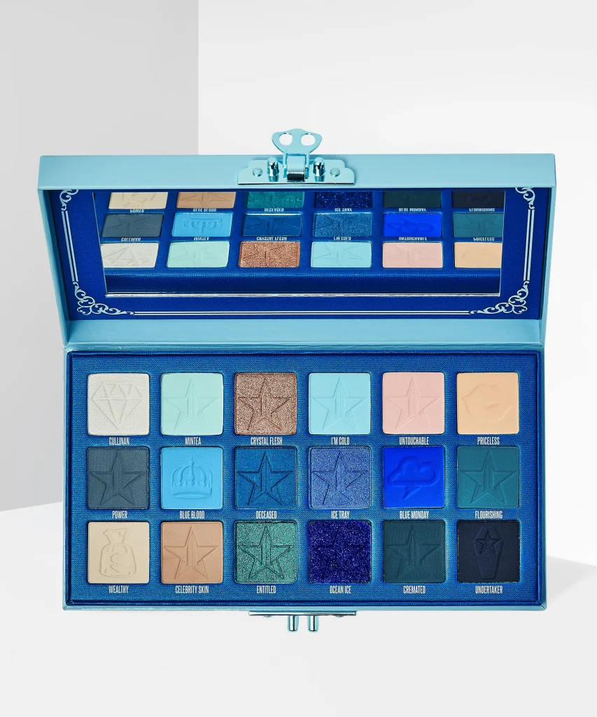 Jeffree Star Cosmetics Eyeshadow Pressed Pigment Palette – Blue Blood – Big