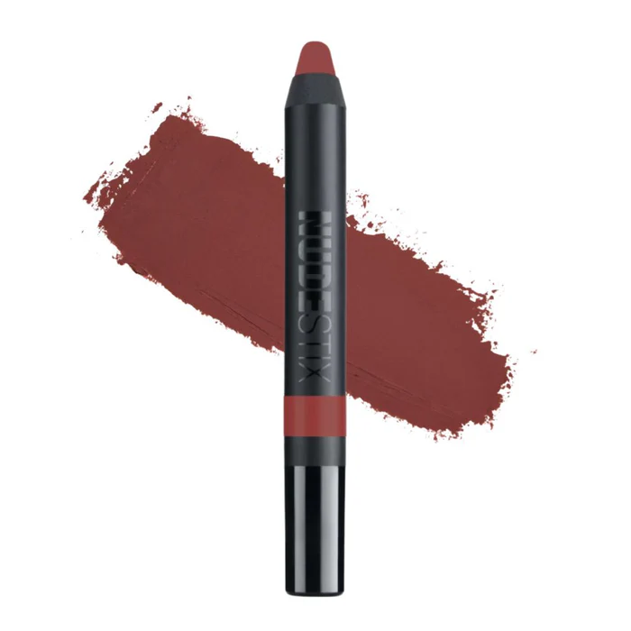 Nudestix Magnetic Matte Lip Color Matte Lipstick + Lip Liner – Burgundy – 2.8g