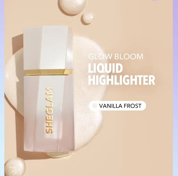 Shein Brand Sheglam Glow Bloom Liquid Highlighter – Vanilla Frost – 5.2ml