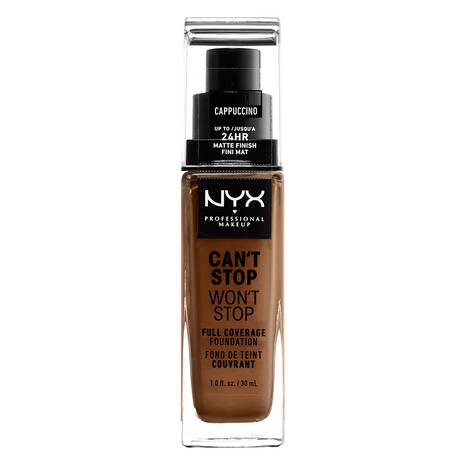 Nyx can’t stop won’t stop full coverage Foundation – 30ml – Cappuccino