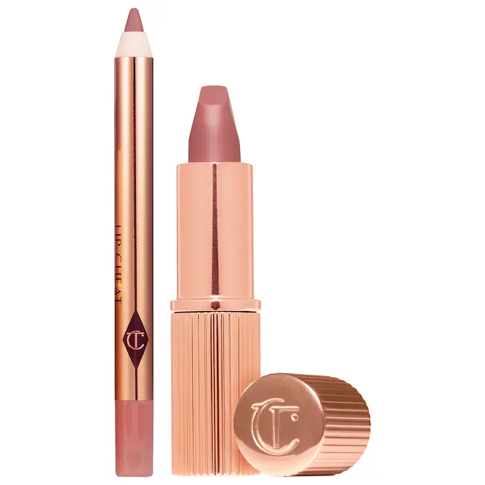 Charlotte Tilbury Mini Lipstick & Liner Set – Pillow Talk