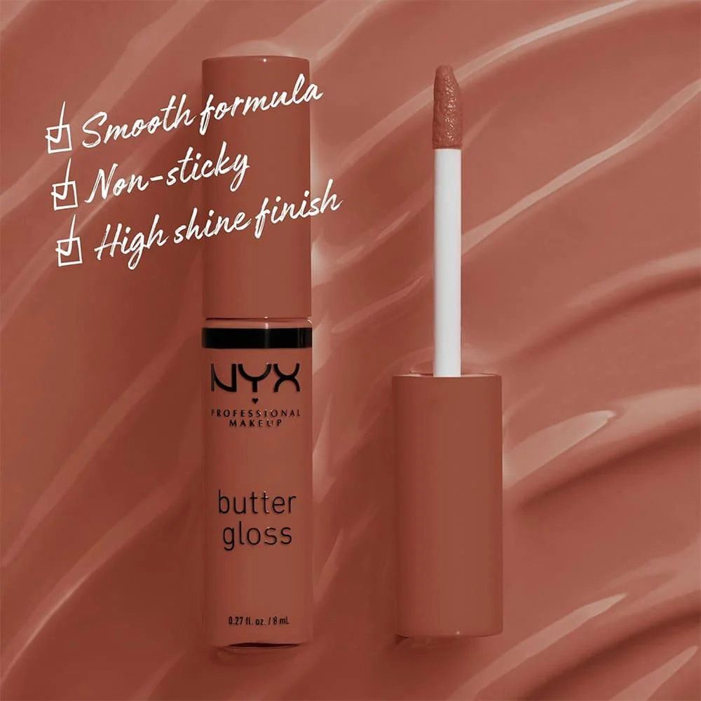 NYX Butter Gloss Creamy Lip Gloss – Bit Of Honey – 8ml