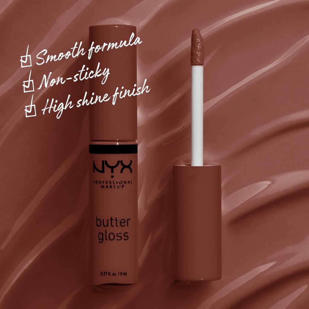 NYX Butter Gloss Creamy Lip Gloss – Brownie Drip – 8ml