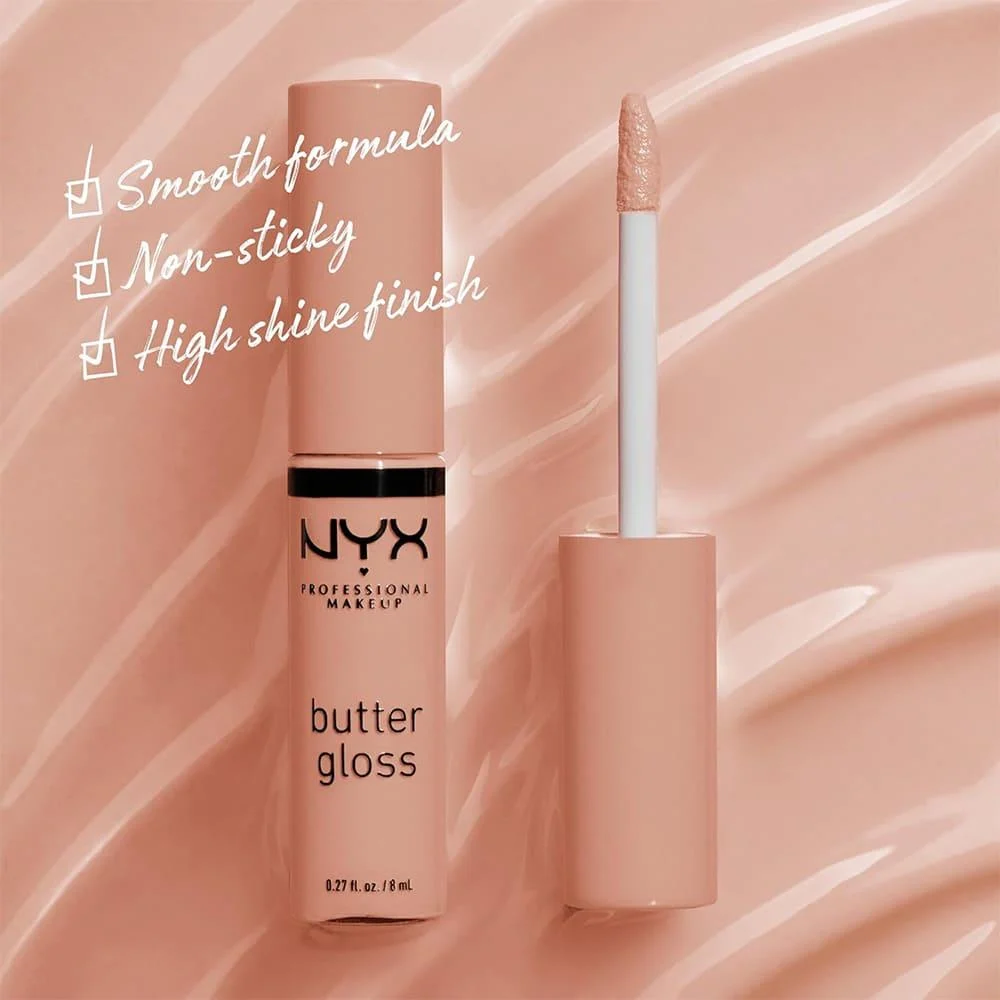 NYX Butter Gloss Creamy Lip Gloss – Madeleine – 8ml