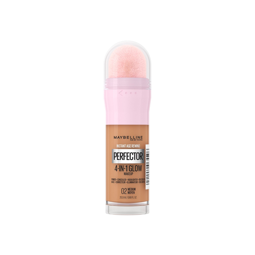 Maybelline Instant Age Rewind Perfector 4-In-1 Glow Makeup – 02 Medium – 20.0ml