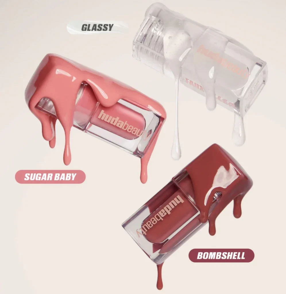 Huda Beauty FAUX FILLER Extra Shine Lip Gloss – Bombshell – 1.9ml