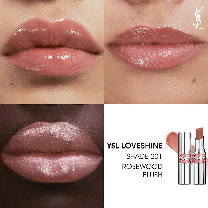 YSL Loveshine Lip Oil Stick – 201 Rosewood Blush – 1.3g