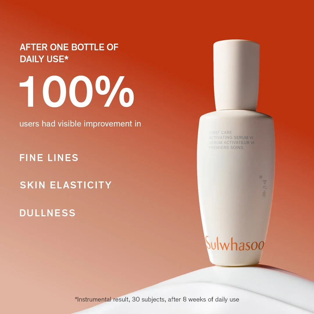 Sulwhasoo First Care Activating Serum: Hydrate, Strengthen Skin Barrier, Visible Signs of Pre-mature Aging - 8ml - Image 3