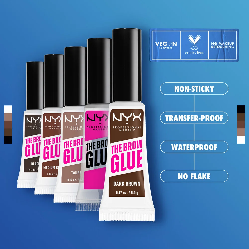 NYX Instant Brow Styler the Brow Glue - Medium Brown - 5g - Image 3