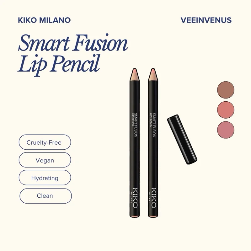 KIKO Smart Fusion Lip Pencil - 03 Soft Rose - Full Size - Image 2
