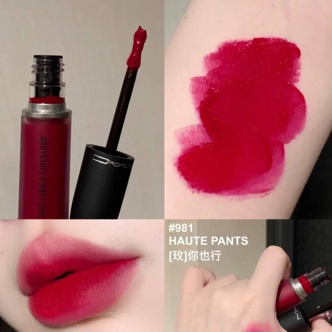 MAC Powder Kiss Liquid Lipcolour - Haute Pants - 5ml - Image 4