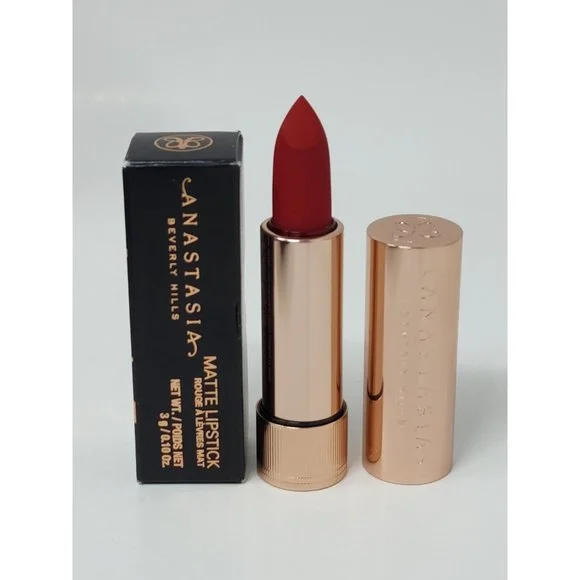 Anastasia Matte & Satin Lipstick - 3g, Royal Red - Image 4