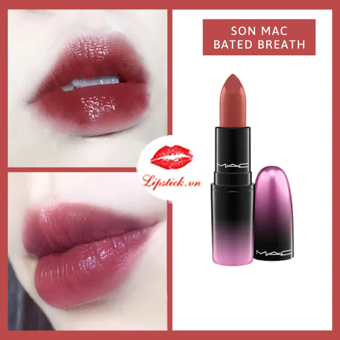 MAC Love Me Lipstick - Bated Breath - Image 5