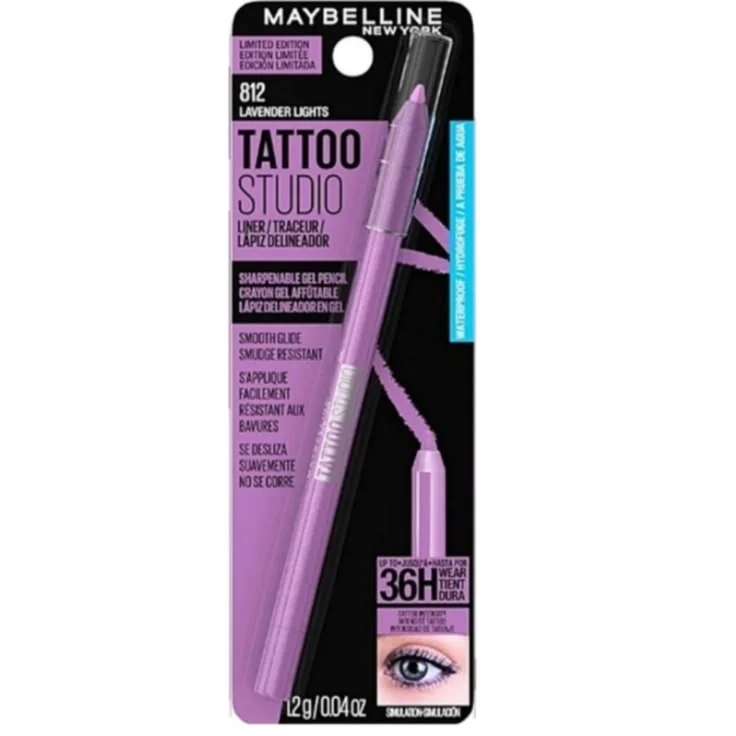 Maybelline Tattoo Studio Sharpen Able Gel Pencil Long Wear Eyeliner Makeup - Lime Smash - Regular - Image 5