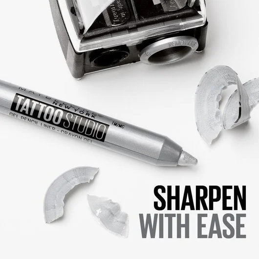 Maybelline Tattoo Studio Sharpen Able Gel Pencil Long Wear Eyeliner Makeup - Citrus Charge - Regular - Image 4