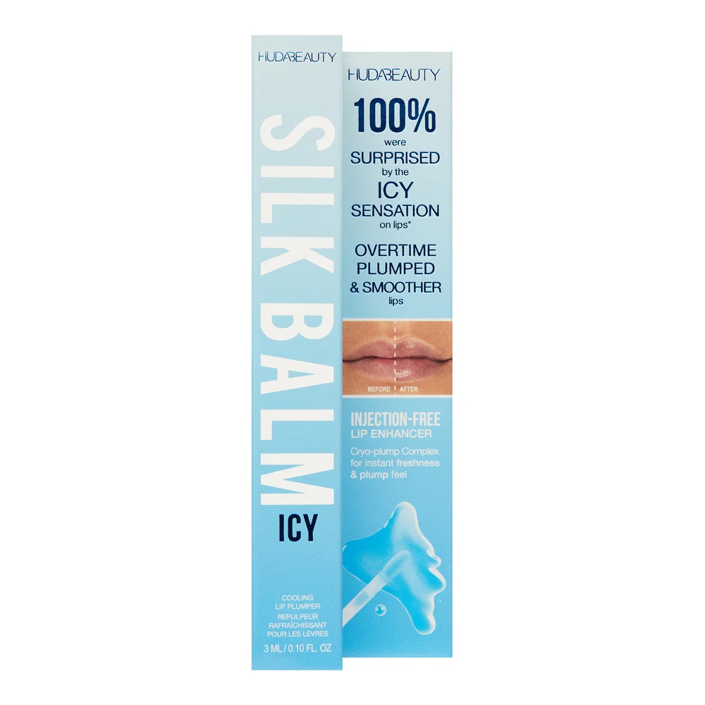 HudaBeauty Silk Balm Icy Cryo-Plumping Lip Balm - Frost - Full Size - Image 3