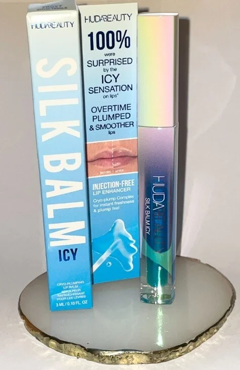 HudaBeauty Silk Balm Icy Cryo-Plumping Lip Balm - Frost - Full Size - Image 4