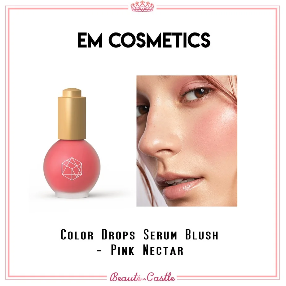 EM Cosmetics Color Drops Serum Blush - Peachy Peach - 10ml - Image 4