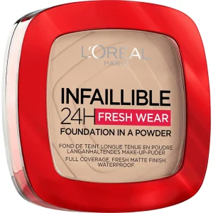 Loreal Paris Up to 24H Fresh Wear Foundation in a Powder - True Beige - Full Size