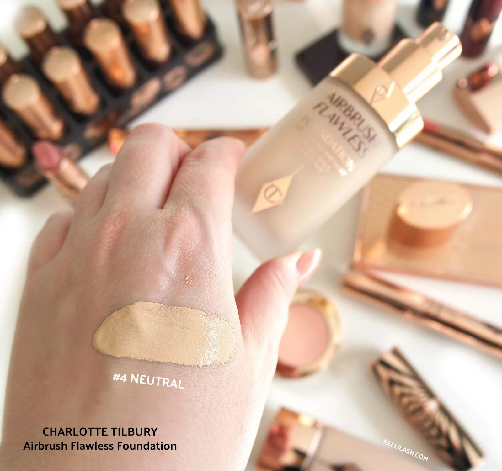 Charlotte tilbury Airbrush Flawless Foundation - 4 Warm - 30ml - Image 5