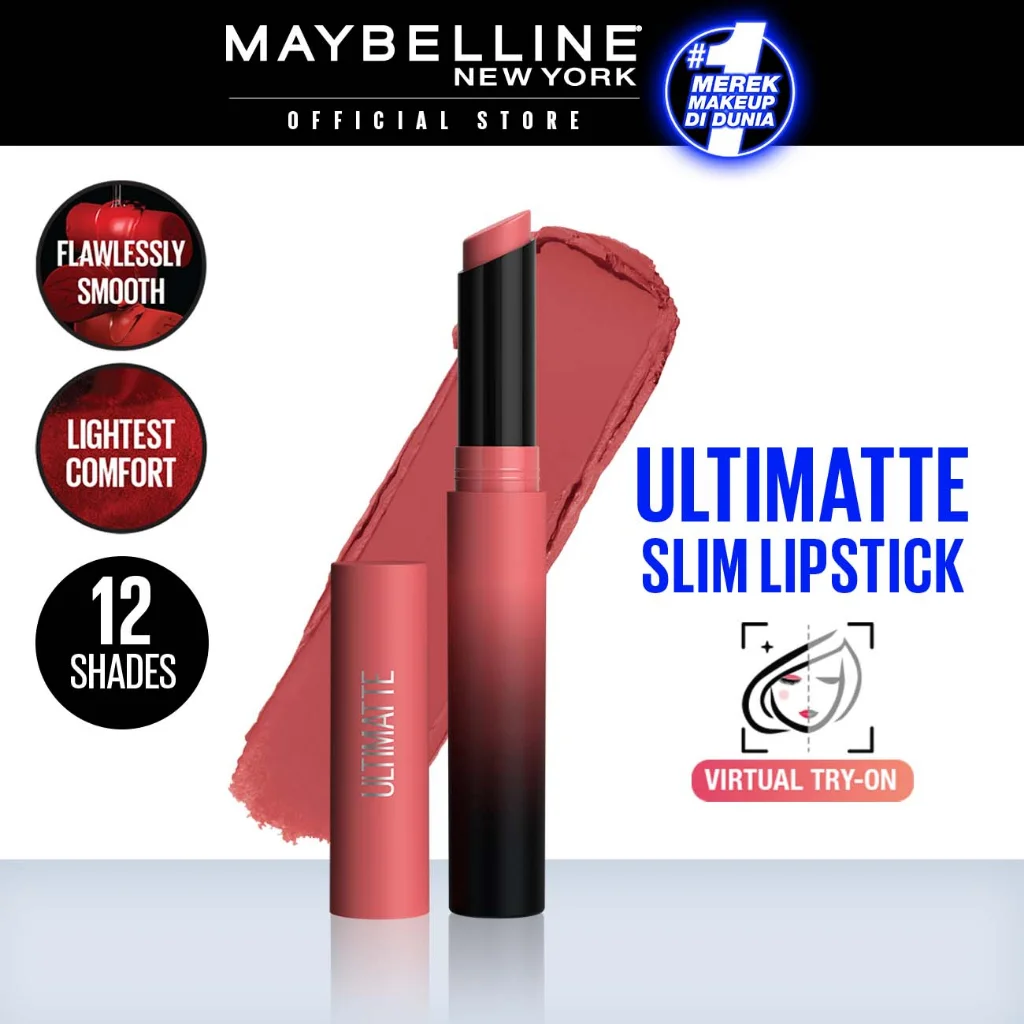 Maybelline Color Sensational Ultimatte Slim Lipstick Makeup - More Honey - 1.7g - Image 3