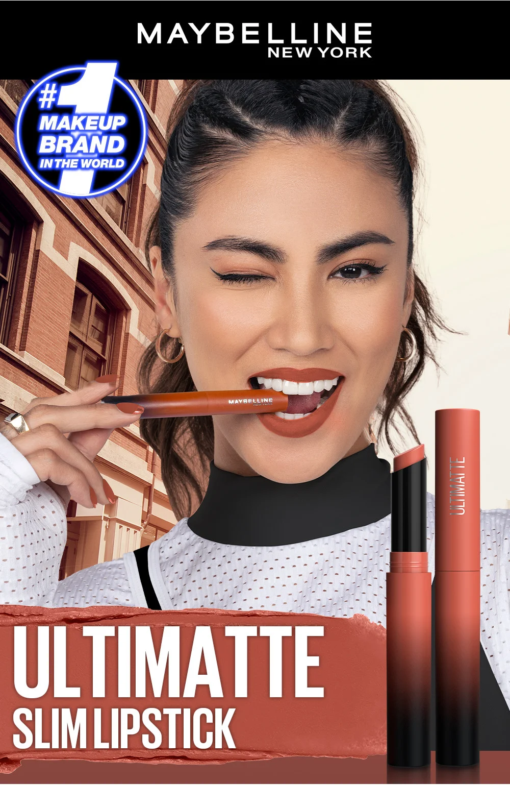 Maybelline Color Sensational Ultimatte Slim Lipstick Makeup - More Honey - 1.7g - Image 4