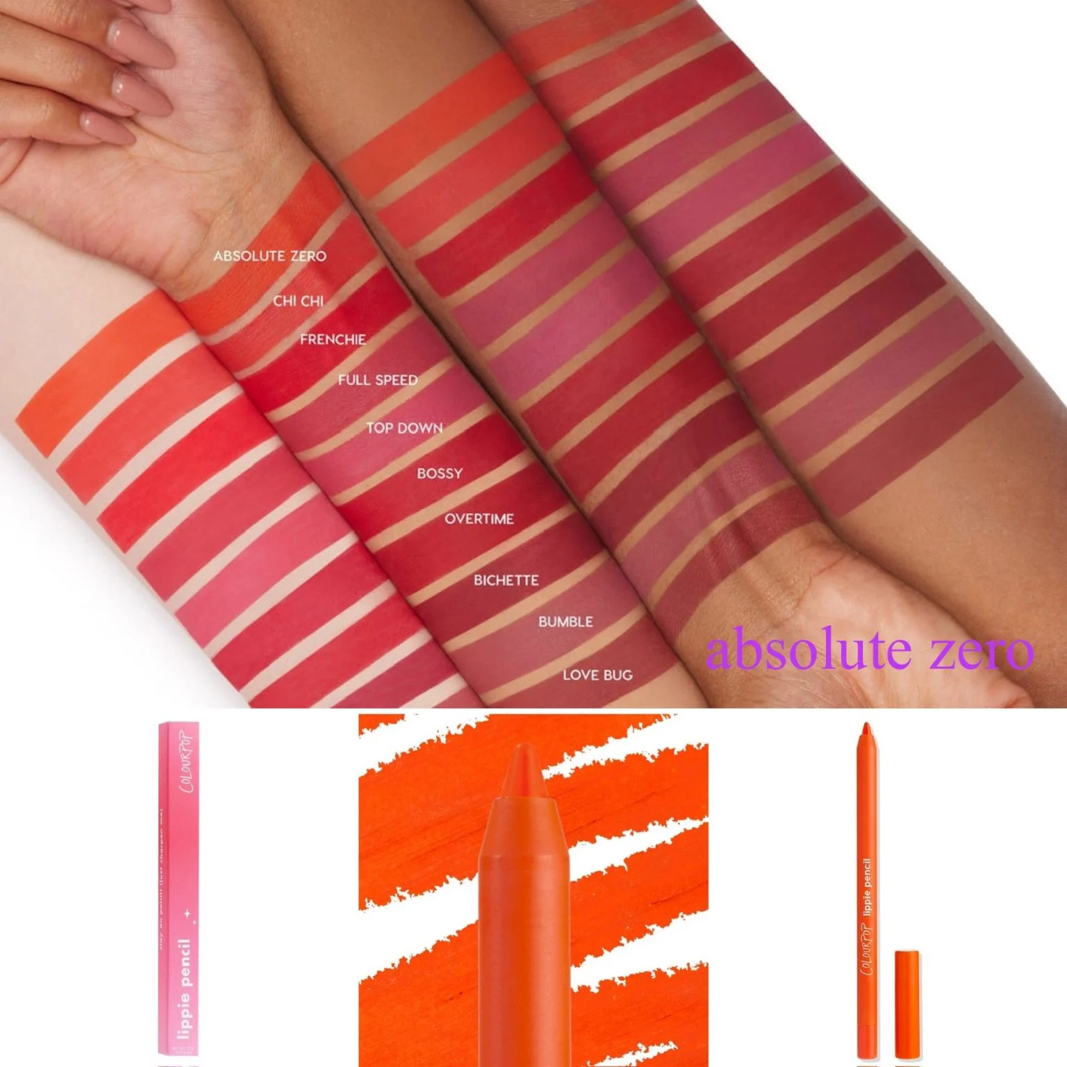 Colour Pop Lippie Pencil (You're The Bestie) - Absolute zero - 1g - Image 3