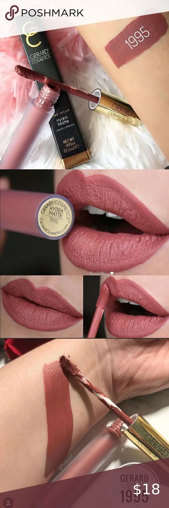 Gerard Cosmetics Hydramatte liquid lipstick - Sedona - 2.5ml - Image 4