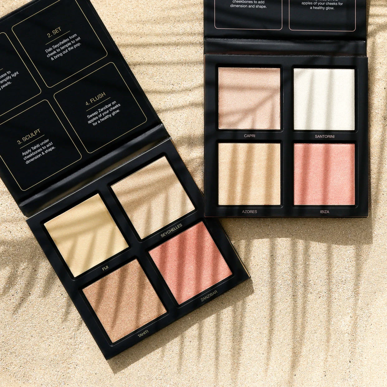 Huda Beauty 3D Cream and Powder Highlighter Palette - Golden Sands Edition - 31.5g - Image 3