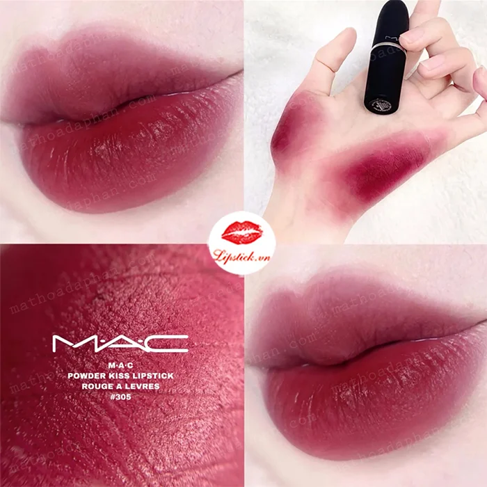 Mac Powder kiss Lipstick - Burning Love - 3g - Image 3