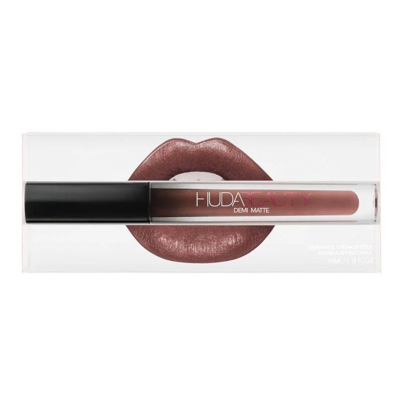Huda Beauty Demi Matte Cream Liquid Lipstick - 3.6ml, Sheikha - Image 2