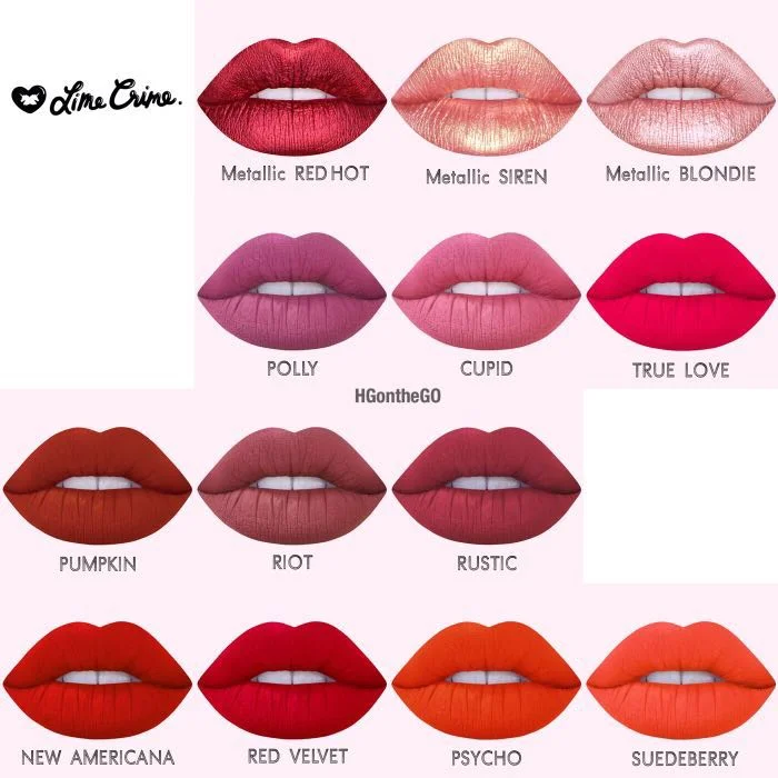 Lime Crime Velvetines Matte Liquid Lipstick - New Americana - 2.6ml - Image 4