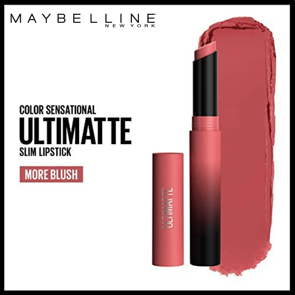 Maybelline Color Sensational Ultimatte Slim Lipstick Makeup - More Blush - 1.7g - Image 2