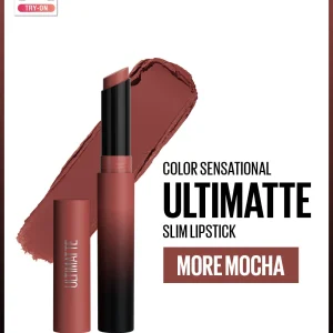 Maybelline Color Sensational Ultimatte Slim Lipstick Makeup - More Mocha - 1.7g