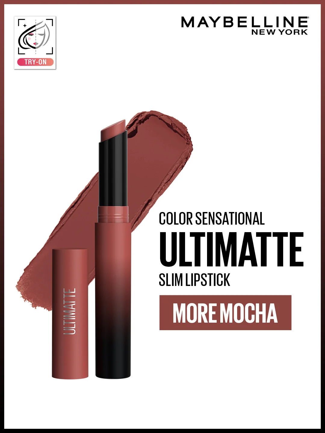 Maybelline Color Sensational Ultimatte Slim Lipstick Makeup - More Mocha - 1.7g