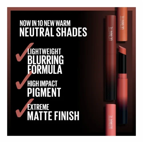 Maybelline Color Sensational Ultimatte Slim Lipstick Makeup - More Mocha - 1.7g - Image 5