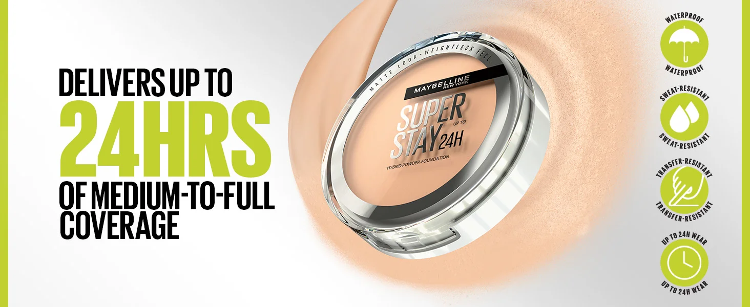 Maybelline Super Stay® Up To 24Hr Hybrid Powder-Foundation - 6g - 312 - Image 4