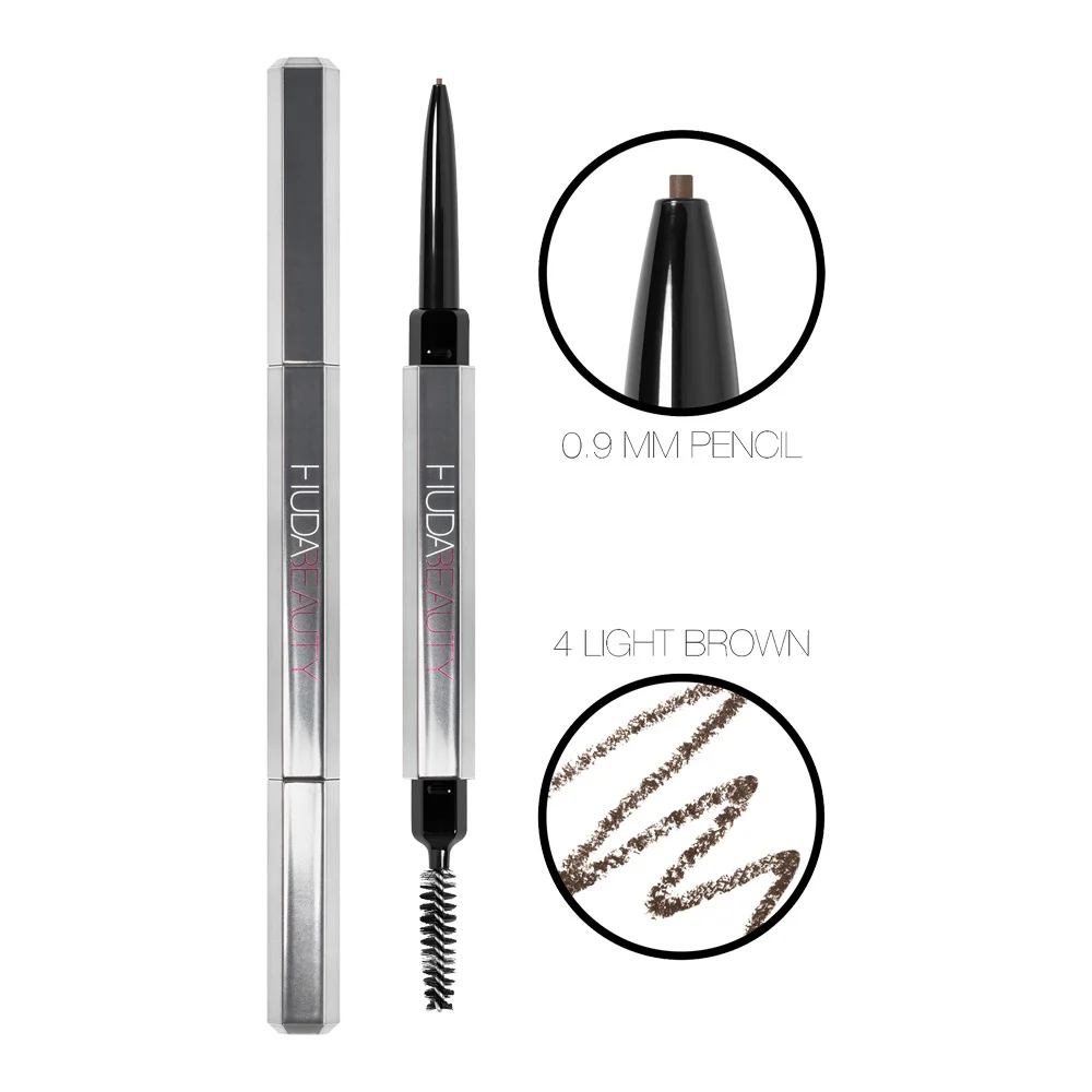 Huda Beauty #Bombbrows Microshade Brow Pencil - 0.023g - 5 Medium Brown - Image 3