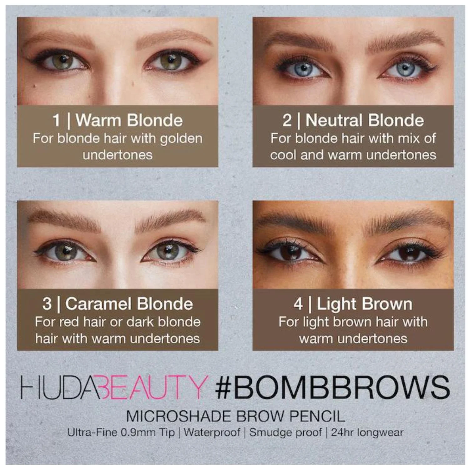 Huda Beauty #Bombbrows Microshade Brow Pencil - 0.023g - 5 Medium Brown - Image 5