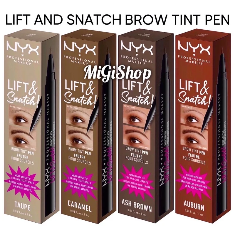 N.Y.X Lift & Snatch Brow Tint Pen - Las10 Black - 1ml - Image 4