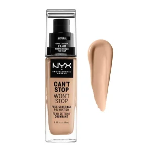 Nyx can’t stop won’t stop full coverage Foundation - 30ml - Natural