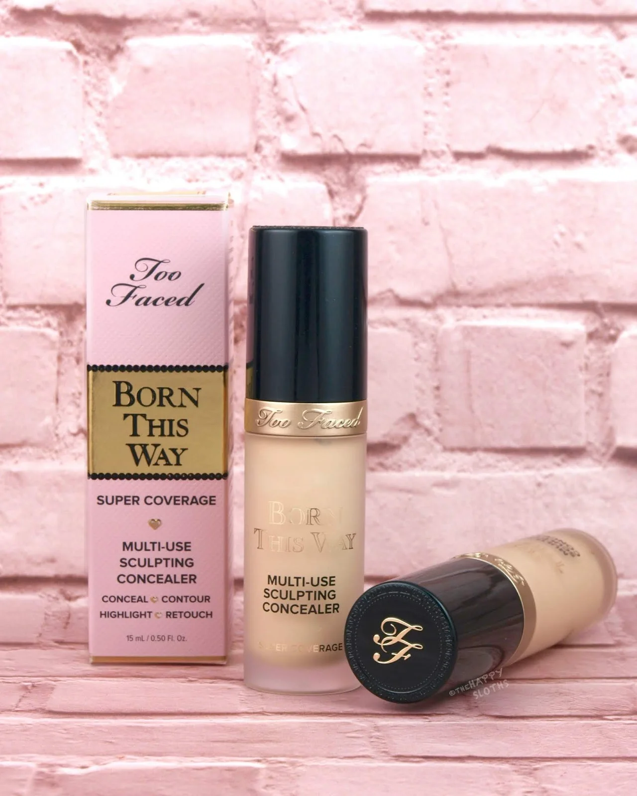 Too Faced Cosmetics Born This Way Super Coverage Multi-Use Concealer - Vanilla - 2ml - Image 3