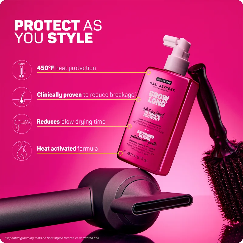 Marc Anthony Grow Long Anti Frizz Shield Ultimate Blowout - 198ml - Image 4