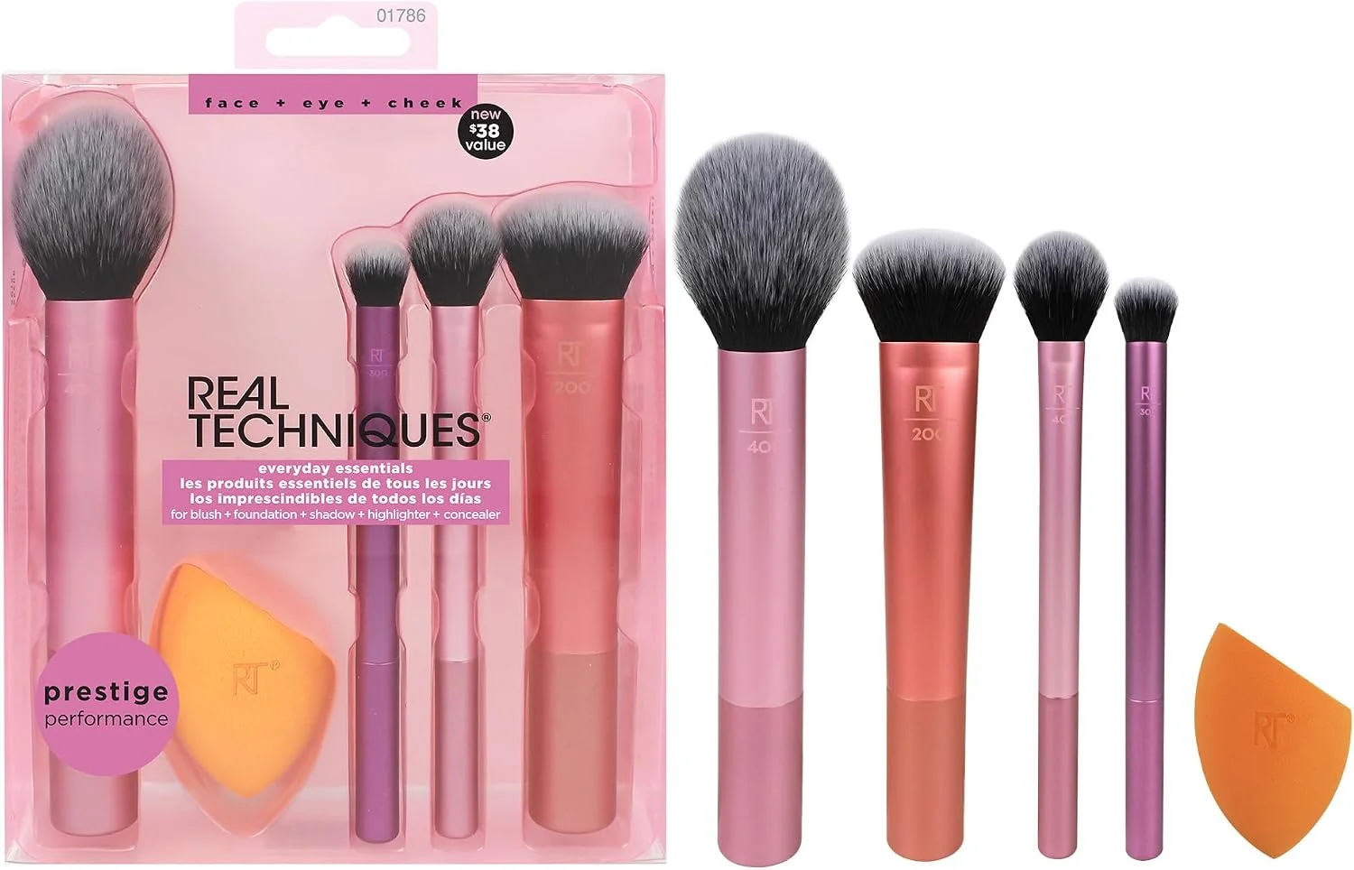 Real Techniques Everyday Essentials Makeup Brush Set
